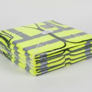 HI-VIS LIME REFLECTIVE VEST (PACK OF 5)