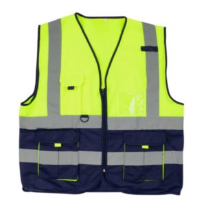REFLECTIVE SIGNALLING VEST LIM/NAV