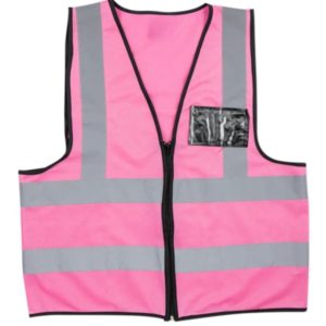 REFLECTIVE SIGNALLING VEST PINK