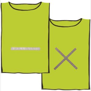 REFLECTIVE MAXI BIB DAY-GLOW LIME