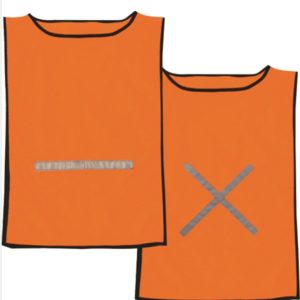REFLECTIVE MAXI BIB DAY-GLOW ORANGE