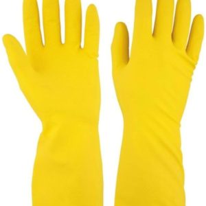 YELLOW HOUSEHOLD CLEANING GLOVES